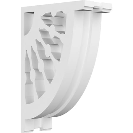 Ekena Millwork Classic Wagon Wheel Architectural Grade PVC Corbel, 1 7/8"W X 4"D X 6"H CORP01X04X06CW